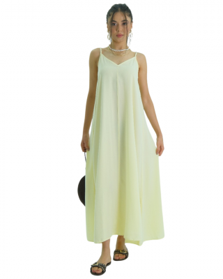 BUTTER YELLOW TENCEL ELBİSE